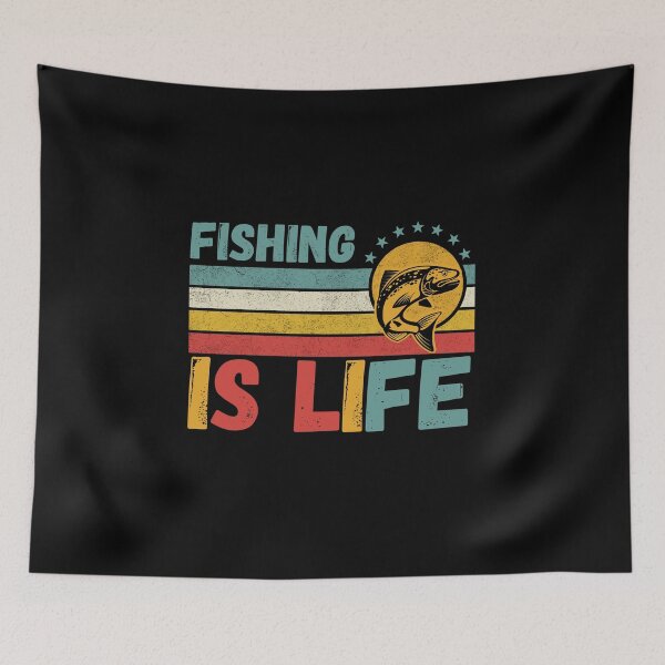 Item preview, Fishing Is Life Fishing Lover Vintage  designed and sold by Nicet-shirt1.