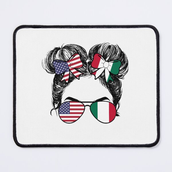 Item preview, Half American Half Italian Women USA Haiti Flag Patriot designed and sold by mainana78.