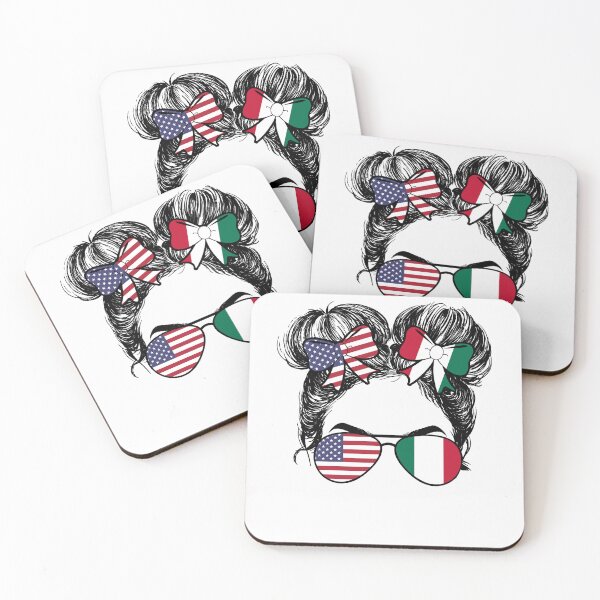 Item preview, Half American Half Italian Women USA Haiti Flag Patriot designed and sold by mainana78.