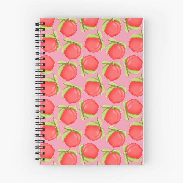Item preview, Juicy Peaches On Pink Background, Fruit Pattern designed and sold by tartagain.