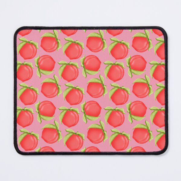Item preview, Juicy Peaches On Pink Background, Fruit Pattern designed and sold by tartagain.