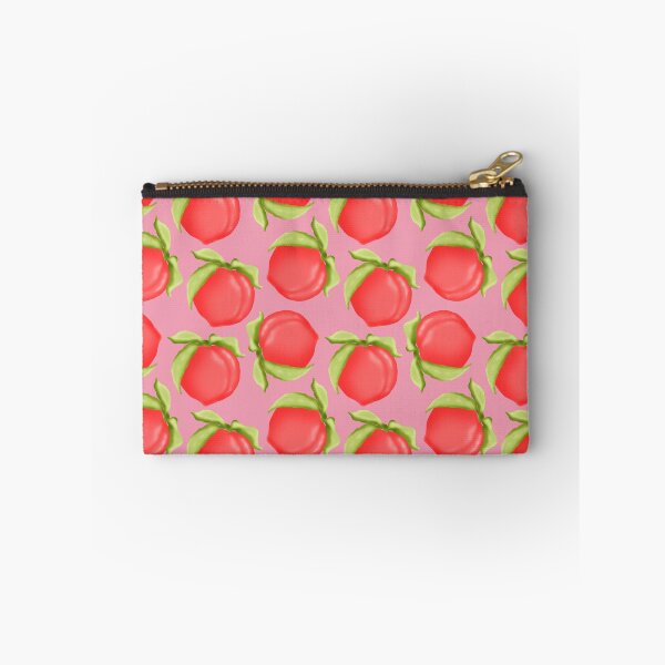 Item preview, Juicy Peaches On Pink Background, Fruit Pattern designed and sold by tartagain.