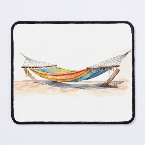 Artikelvorschau, Beach Hammock Watercolor entworfen und verkauft von tropicaltee.