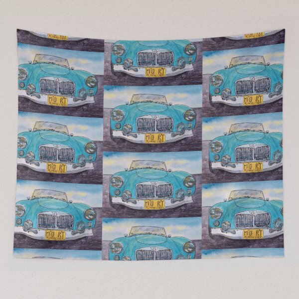 Item preview, MG Blue Roadster designed and sold by BAR-ART.