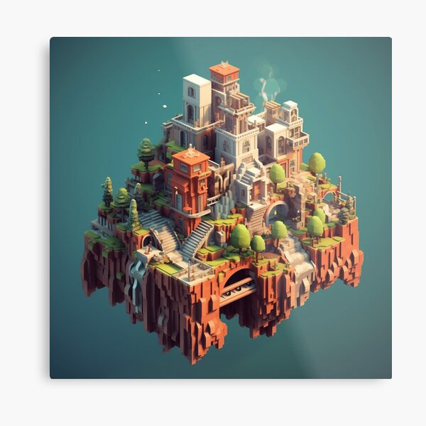 Pixel Art/Voxel Art (Minecraft Ender Chest) - Download Free 3D