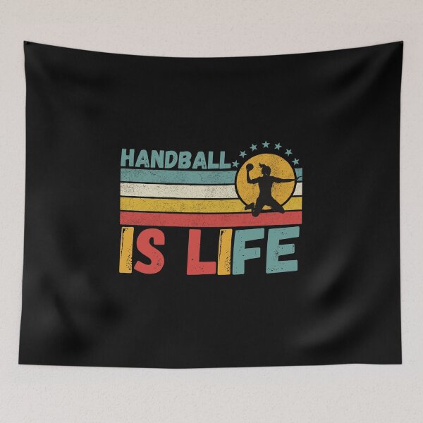Artikelvorschau, Handball ist das Leben eines Handballliebhabers im Vintage-Stil entworfen und verkauft von Nicet-shirt1.