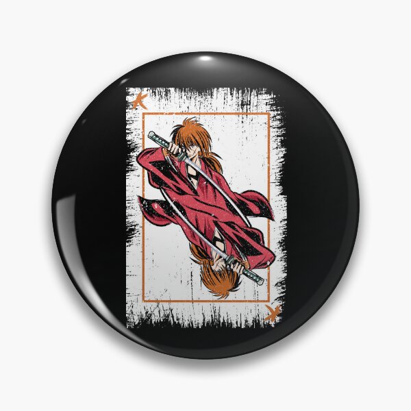 Item preview, RUROUNI KENSHIN (SAMURAI X): KENSHIN CARD (GRUNGE STYLE) designed and sold by FunGangStore.