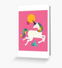 To be a unicorn Greeting Card