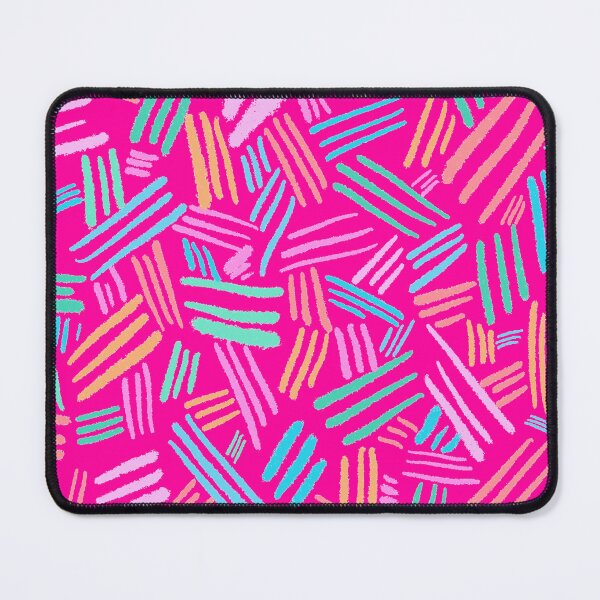 Item preview, Colorful Chalk Lines - Bright Neon Pink designed and sold by Timeknights.