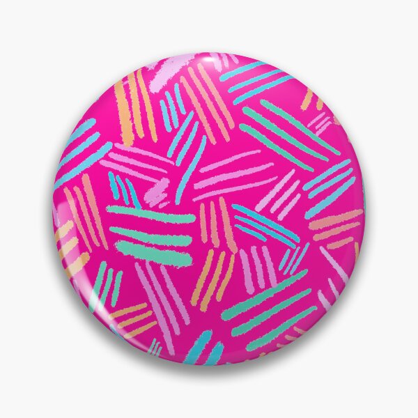 Item preview, Colorful Chalk Lines - Bright Neon Pink designed and sold by Timeknights.