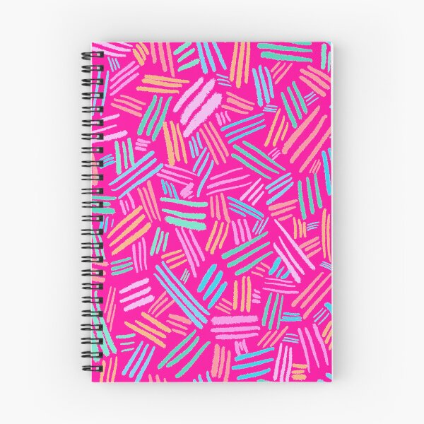 Item preview, Colorful Chalk Lines - Bright Neon Pink designed and sold by Timeknights.