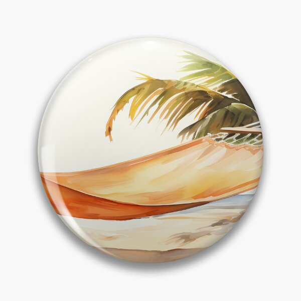 Artikelvorschau, Beach Hammock Watercolor entworfen und verkauft von tropicaltee.
