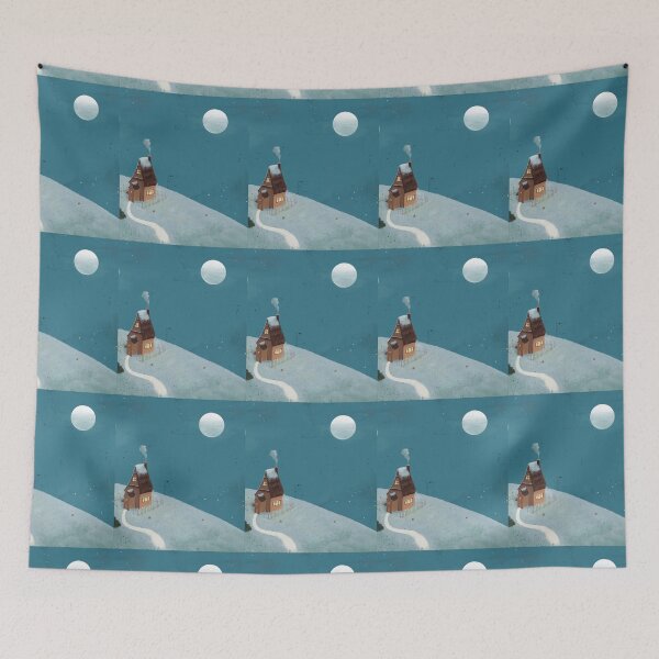 Item preview, Little house under moonlight  designed and sold by SkyisBright.