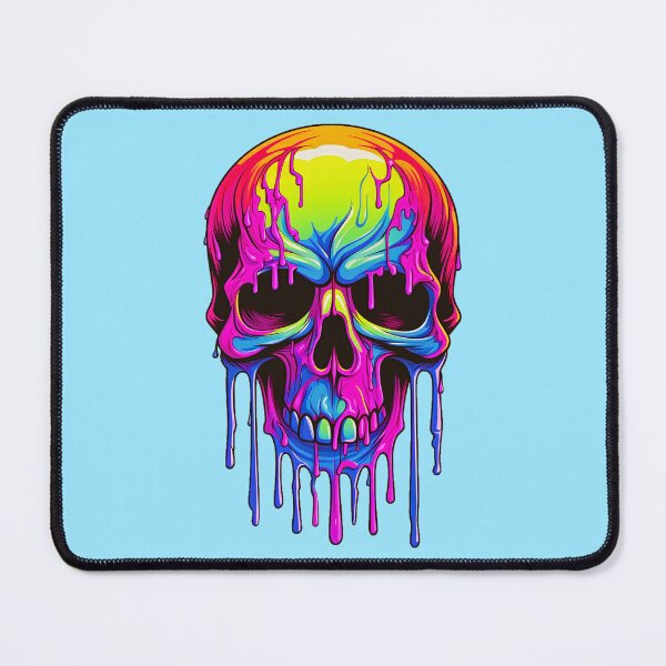 Item preview, Colorful Dripping Skull | Colorful Melting Skull | Graffiti Skull designed and sold by CoolHippoQuotes.