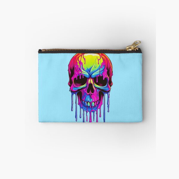 Item preview, Colorful Dripping Skull | Colorful Melting Skull | Graffiti Skull designed and sold by CoolHippoQuotes.