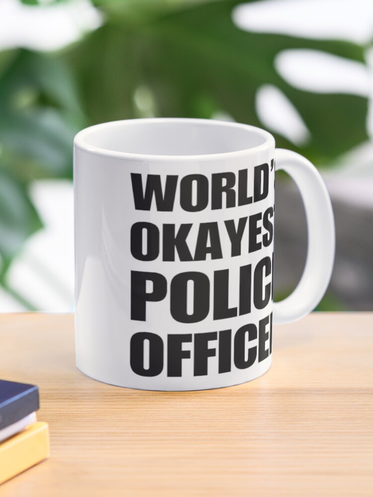 Thumbnail 1 of 6, Coffee Mug, Funny World's Okayest Police Officer Gifts For Police Officers Coffee Mugs designed and sold by christianadams.