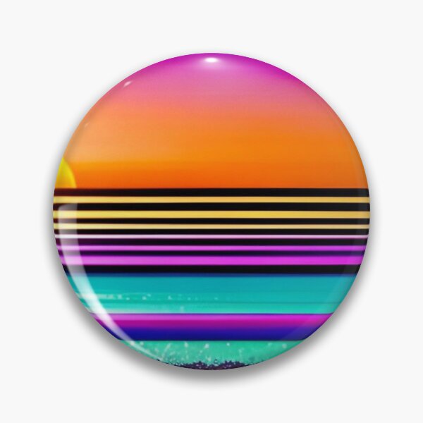 Artikelvorschau, 80er Jahre Neon Abstract Beach Serenity 38 entworfen und verkauft von Benito Del Ray.