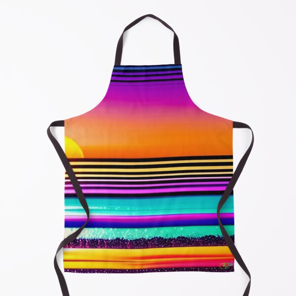 Aperçu de l'œuvre Années 80 Neon Abstract Beach Serenity 38 créée et vendue par Benito Del Ray.
