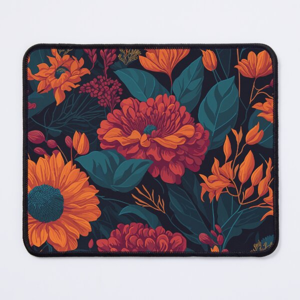 Item preview, A vibrant floral digital art with warm tones designed and sold by VirtualPalette.