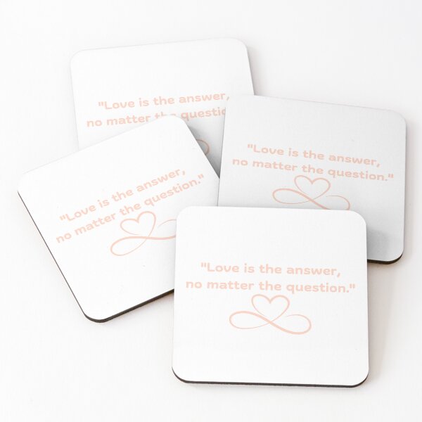 Item preview, Quote "Love is the answer, no matter the question." designed and sold by zealfanal.