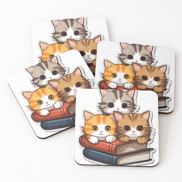 Item preview, Cute Cats & Books designed and sold by ArtAlchemyCo.