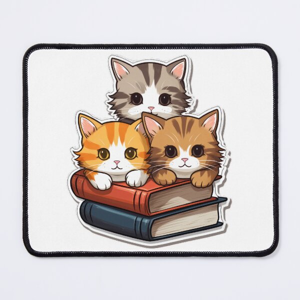 Item preview, Cute Cats & Books designed and sold by ArtAlchemyCo.