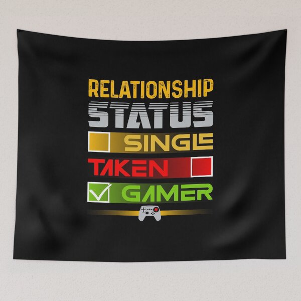 Item preview, Relationship Status Gamer designed and sold by SamuraiGaming.