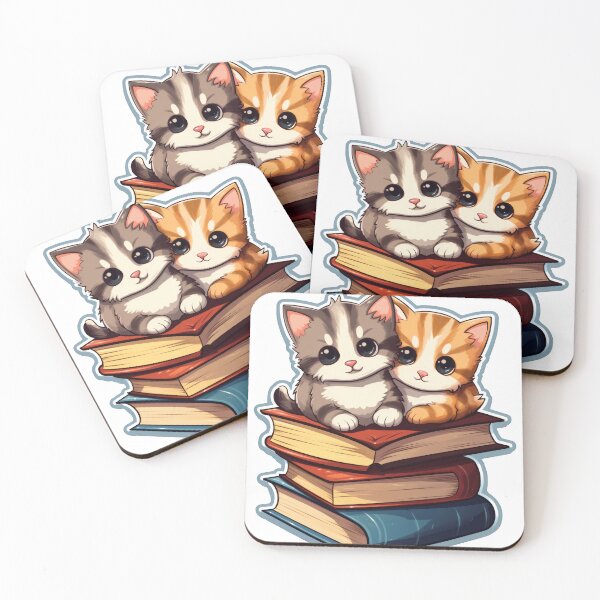 Item preview, The Cutest Cats & Books designed and sold by ArtAlchemyCo.