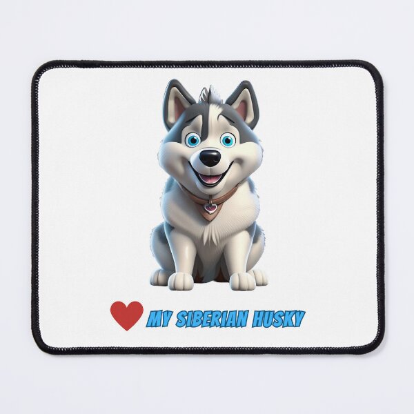 Item preview, Love My Siberian Husky Cute Dog Art designed and sold by GoodGuys4itALL.