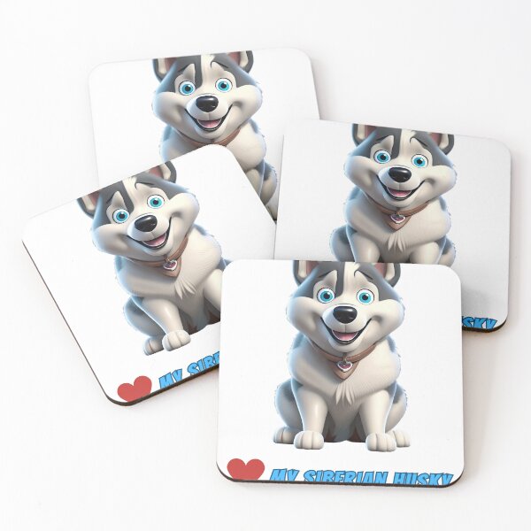 Item preview, Love My Siberian Husky Cute Dog Art designed and sold by GoodGuys4itALL.