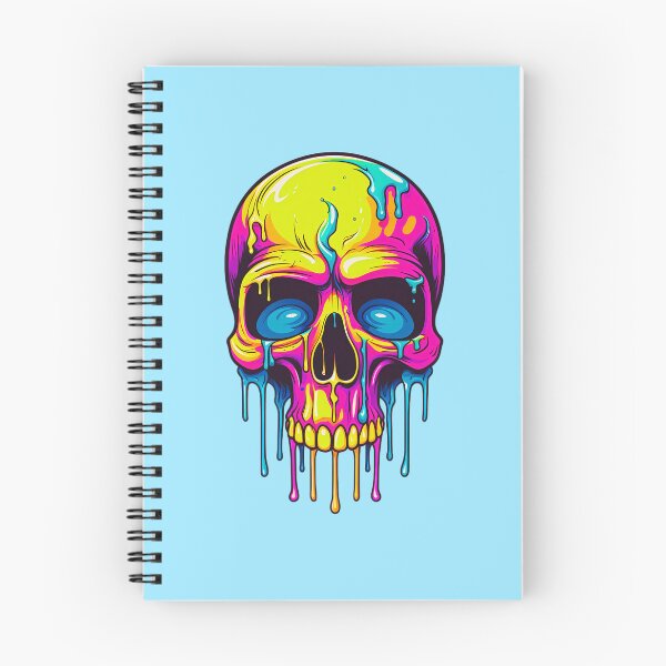 Item preview, Colorful Dripping Skull | Colorful Melting Skull | Graffiti Skull designed and sold by CoolHippoQuotes.