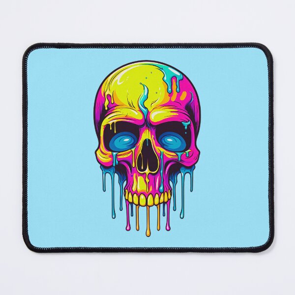 Item preview, Colorful Dripping Skull | Colorful Melting Skull | Graffiti Skull designed and sold by CoolHippoQuotes.
