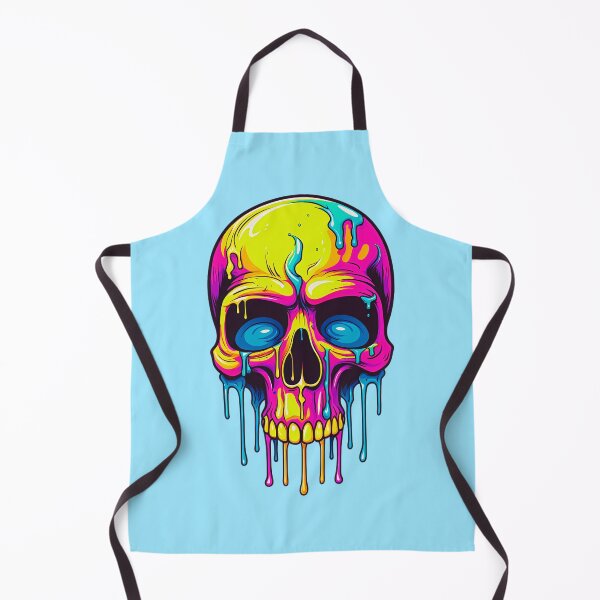 Item preview, Colorful Dripping Skull | Colorful Melting Skull | Graffiti Skull designed and sold by CoolHippoQuotes.