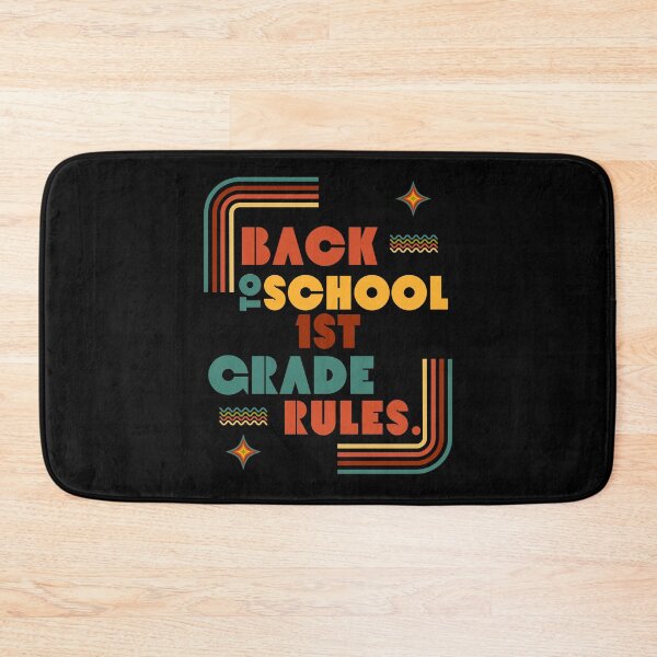 Item preview, BACK TO SCHOOL 1ST GRADE RULES. designed and sold by MyKinsDoodles.