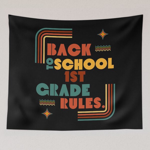 Item preview, BACK TO SCHOOL 1ST GRADE RULES. designed and sold by MyKinsDoodles.