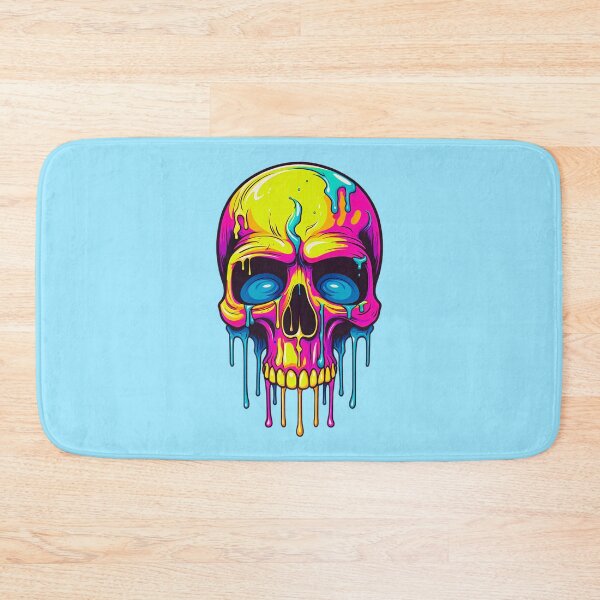 Item preview, Colorful Dripping Skull | Colorful Melting Skull | Graffiti Skull designed and sold by CoolHippoQuotes.