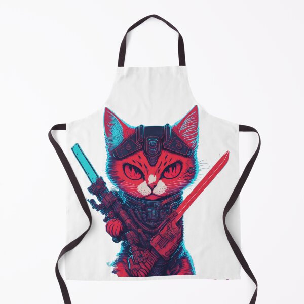 Item preview, I'M going now A cat wearing armor holding a red sword. designed and sold by LadyPinkShop.