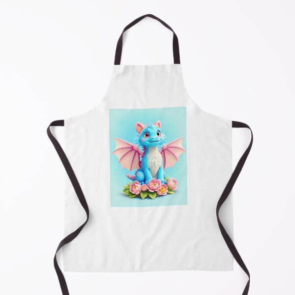 Item preview, Colorful 3D rendered kawaii dragon with peonies designed and sold by Victoria Riabov.
