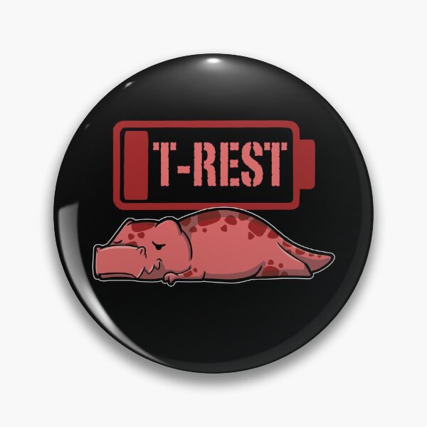 Item preview, T-rest - Low Battery Energy Life Tyrannosaurus Rex Resting designed and sold by The magic  Yellow bus.