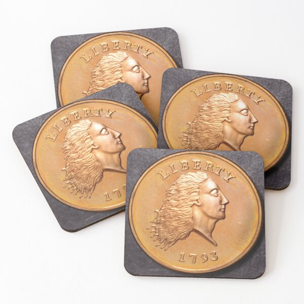 Item preview, Tribute Coin 1793 Chain Cent Copy Replica designed and sold by coinsxcrochet.