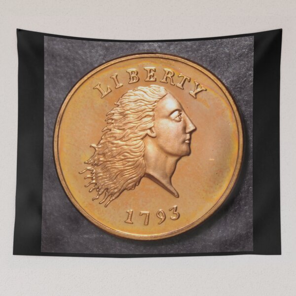 Item preview, Tribute Coin 1793 Chain Cent Copy Replica designed and sold by coinsxcrochet.