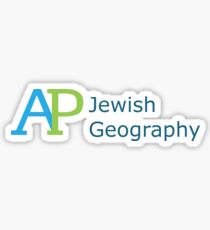 AP Jewish Geography Sticker