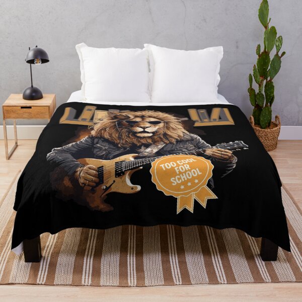 Item preview, Too Cool For School - Back to School Lion Guitarist designed and sold by LOT7Clothing.