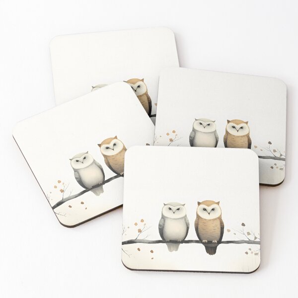 Artikelvorschau, Owls in Love entworfen und verkauft von tropicaltee.