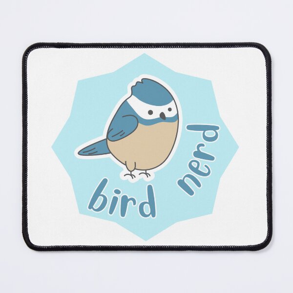 Item preview, bird nerd cute blue bird designed and sold by TheWaterBirds.