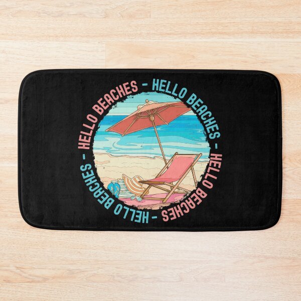 Item preview, HELLO BEACHES - Pacific Ocean, Vacay Mode, Retro Sunset, Beach, Beach Babe designed and sold by Sun Sand & Sea Art.