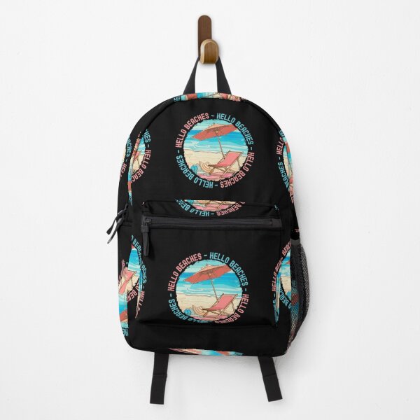 Item preview, HELLO BEACHES - Pacific Ocean, Vacay Mode, Retro Sunset, Beach, Beach Babe designed and sold by Sun Sand & Sea Art.