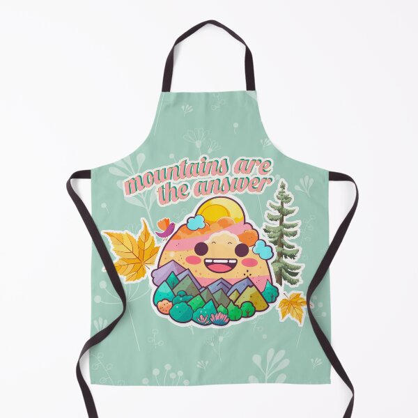 Item preview, Mountains in a happy sunset in kawaii style - mountains are the answer designed and sold by Dulf.
