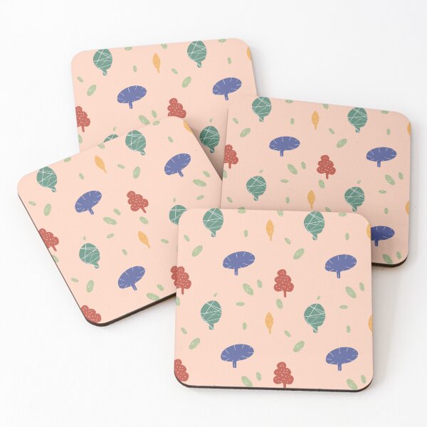 Item preview, Tree colorful textured abstract pink cute pattern designed and sold by Yana Mustafina | Boho Soulful Designs.