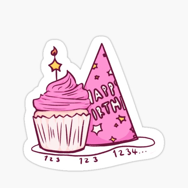 Cupcake birthday stickers, Cupcake Stickers, Cupcake party, Cupcake,  Personalized stickers, favor, labels, Children, Kids, set of 12